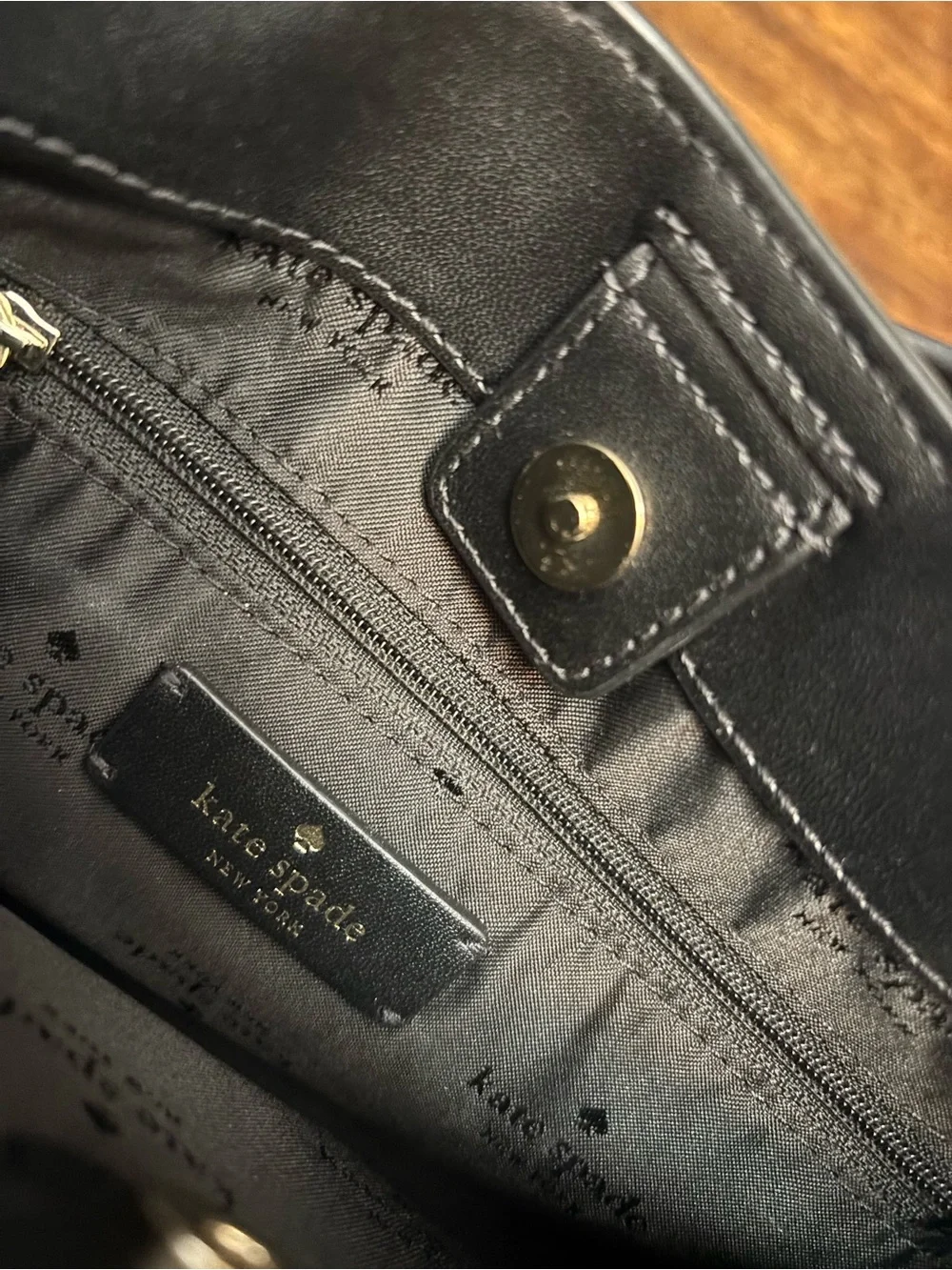 kate spade Black Pebbled Leather Shoulder Bag